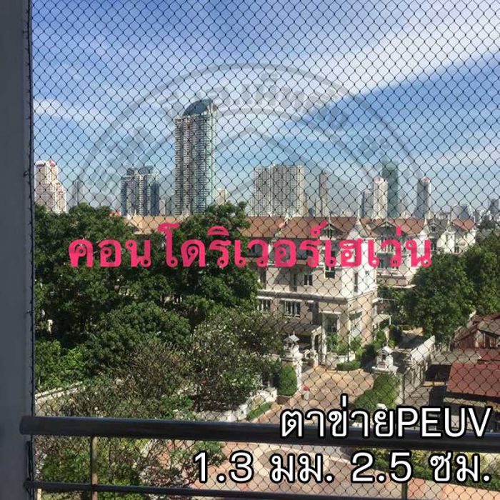 ตาข่ายกันนกpeuv 2.5ซม 003